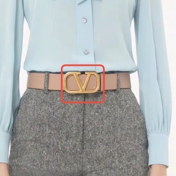 Authentic Valentino Garavani V-Logo Buckle - For 40mm Belt - Brushed Finish - Picture 7 of 7